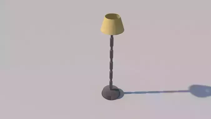 A Lamp floor Low-poly 3D model