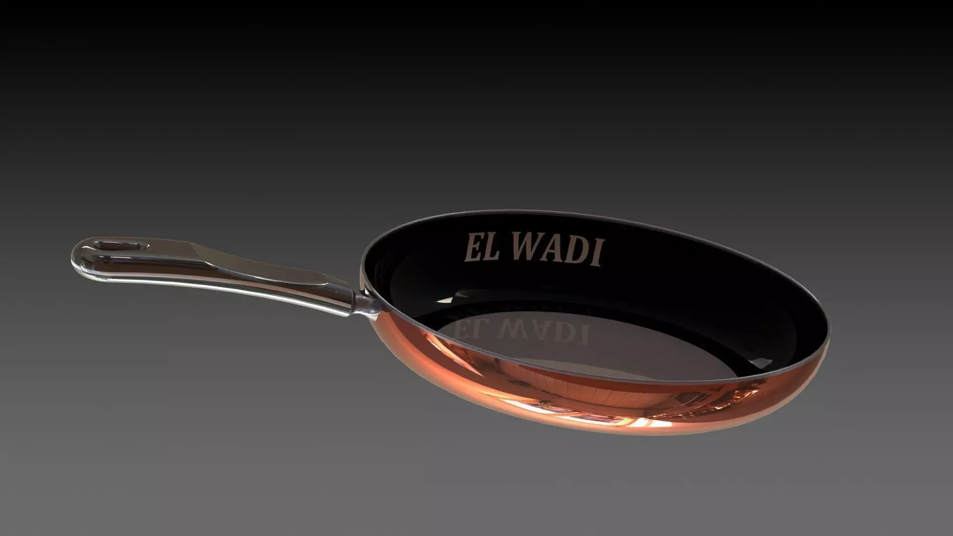 pan el wadi copper frying Free 3D model_0
