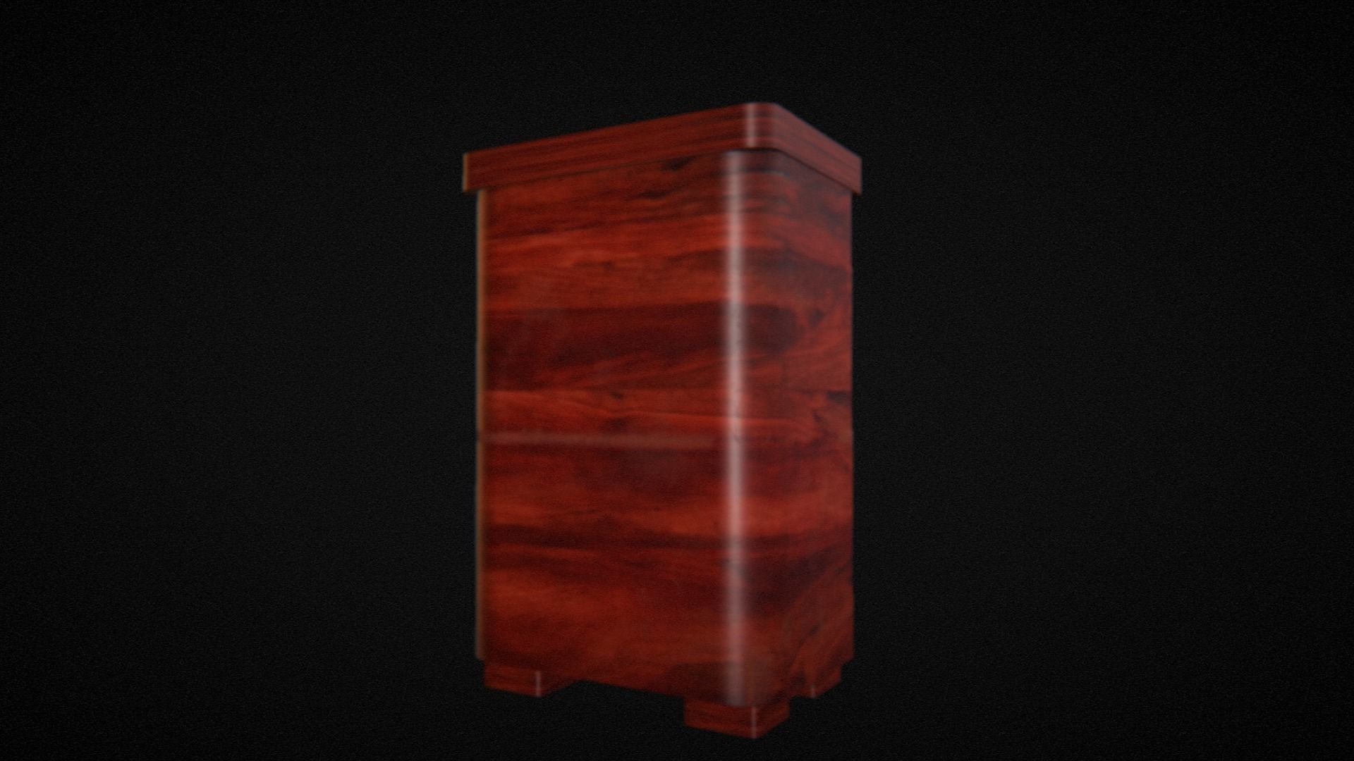 tall wooden dresser 3D model_4
