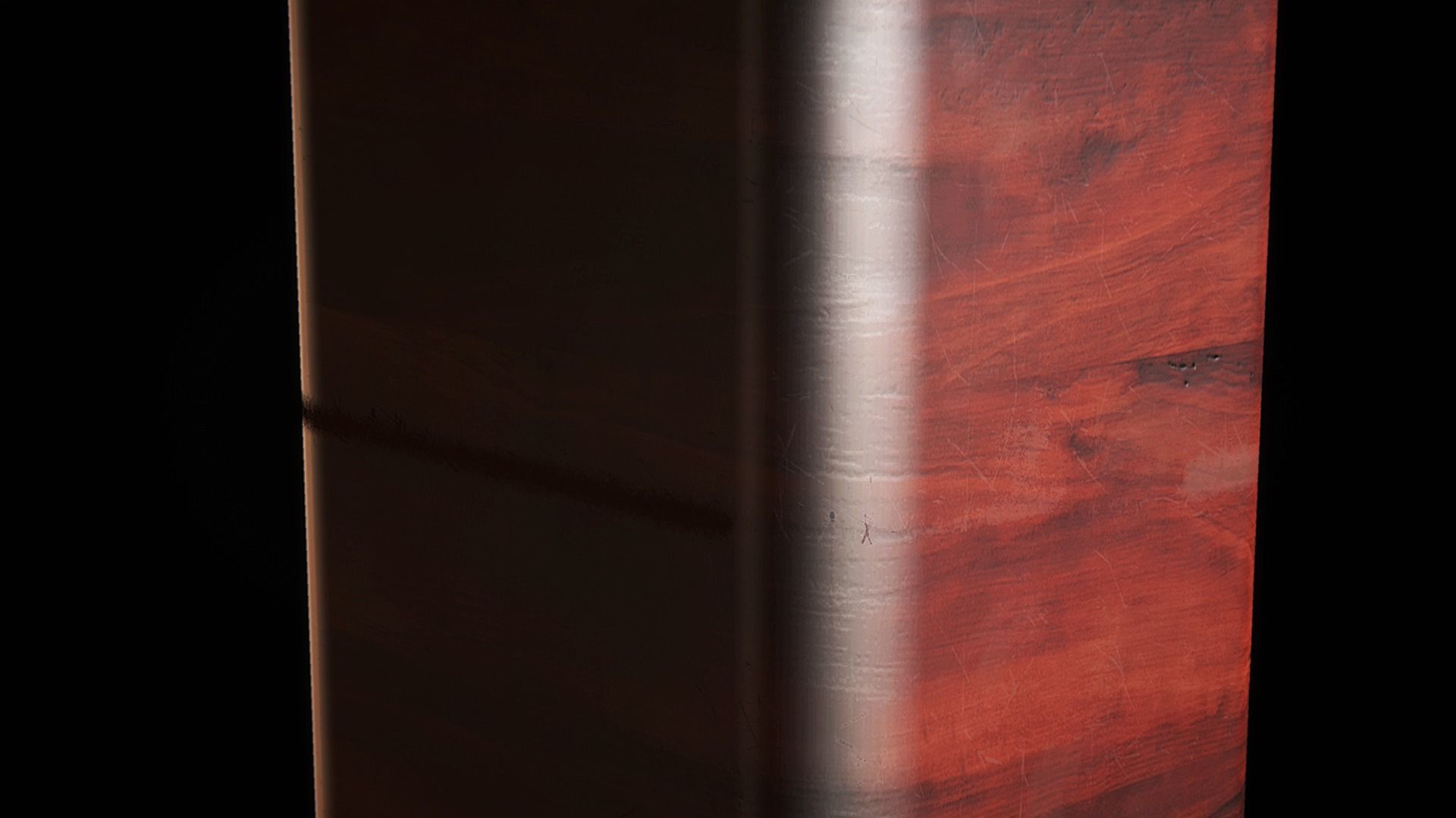 tall wooden dresser 3D model_3