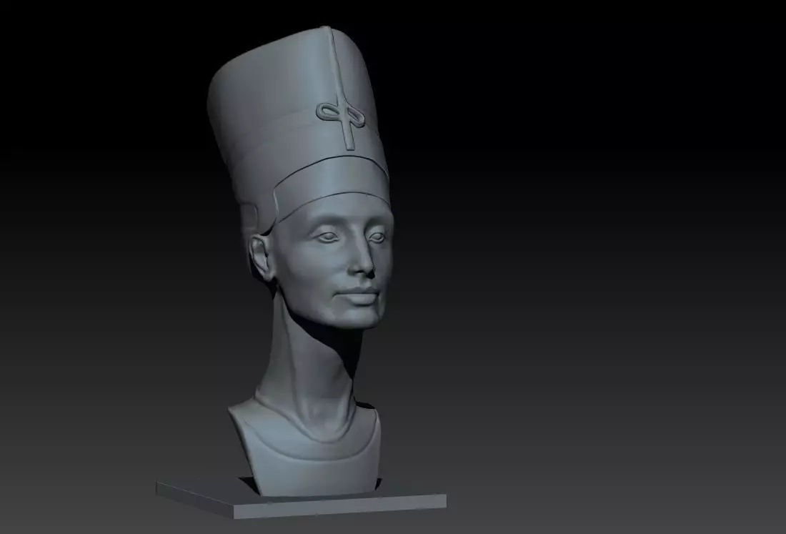 Nefertiti Portrait 3D print model