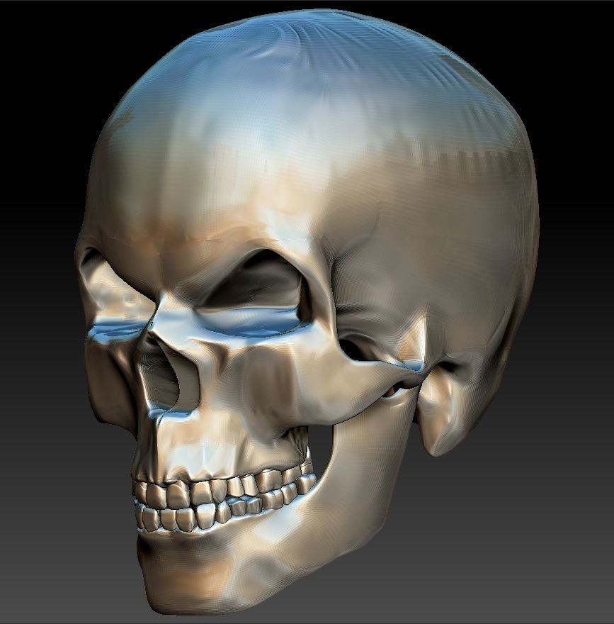 Mad Skull 3D print model_3