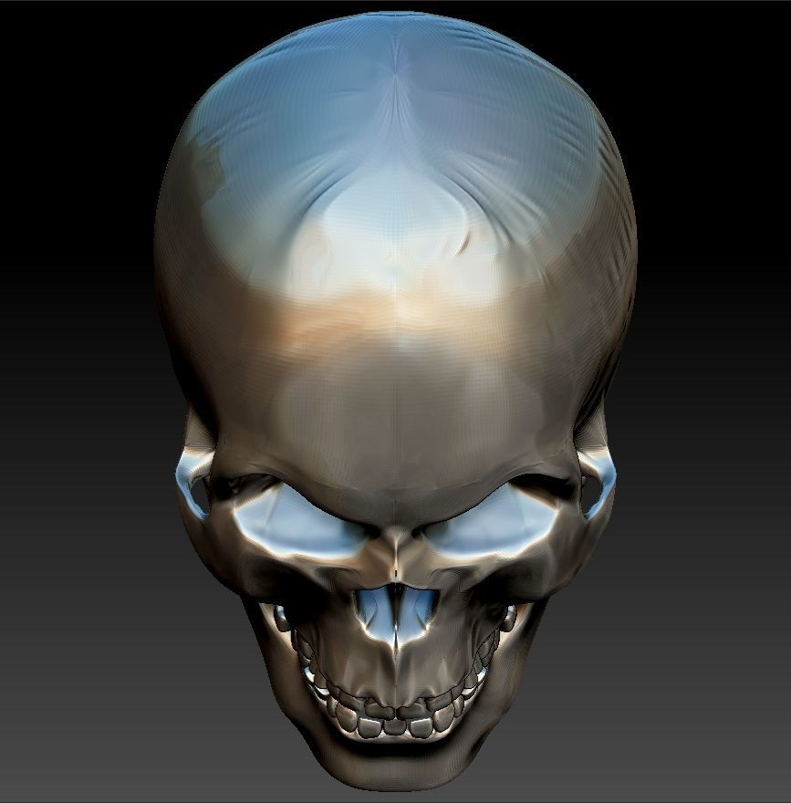 Mad Skull 3D print model_4