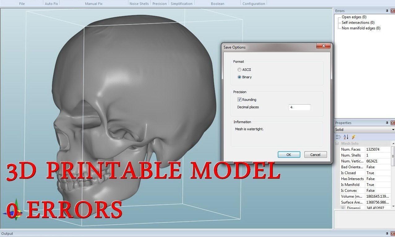 Mad Skull 3D print model_1