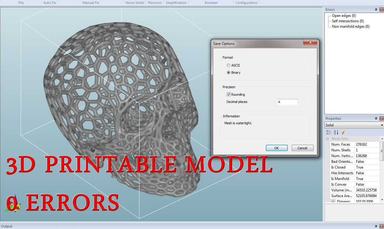 Hexagon Skull 3D print model_1