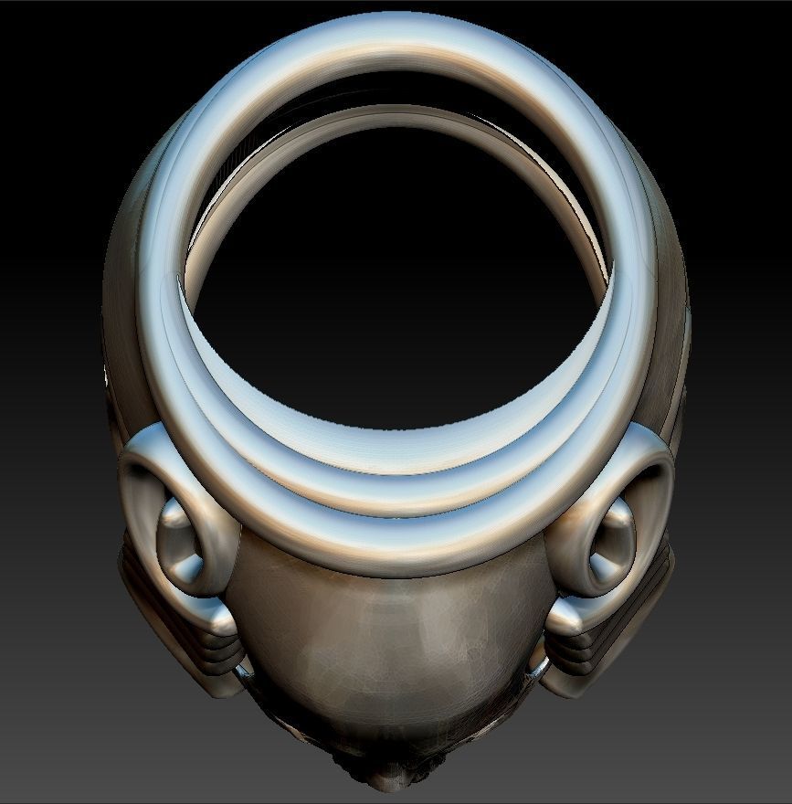 Skull ring 3D print model_8