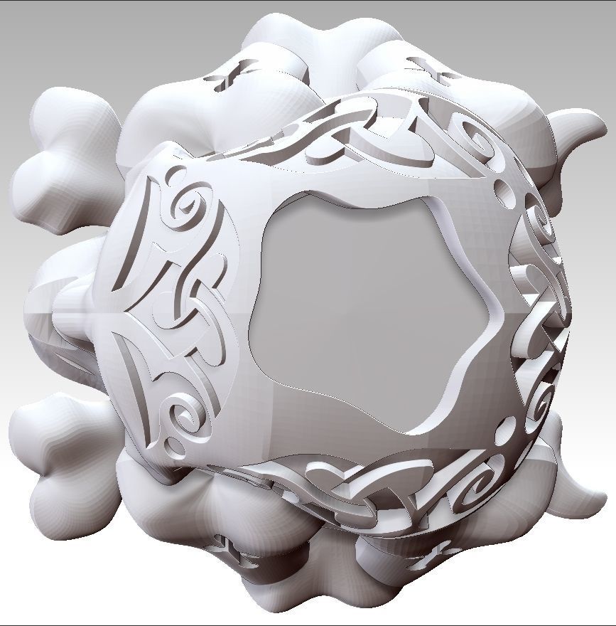 Skull ring 3D print model_15