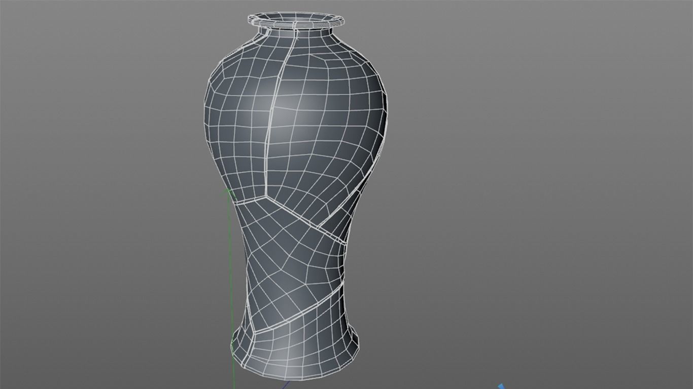 Japanese Vase with Gold Free 3D model_2