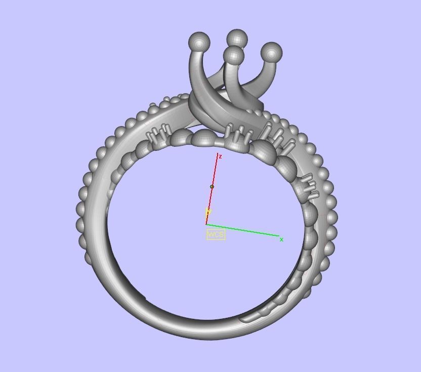 JEWELRY ENGAGEMENT BEAD RING FOR DOWNLOAD AND PRINT- IC9-B 3D print model_9