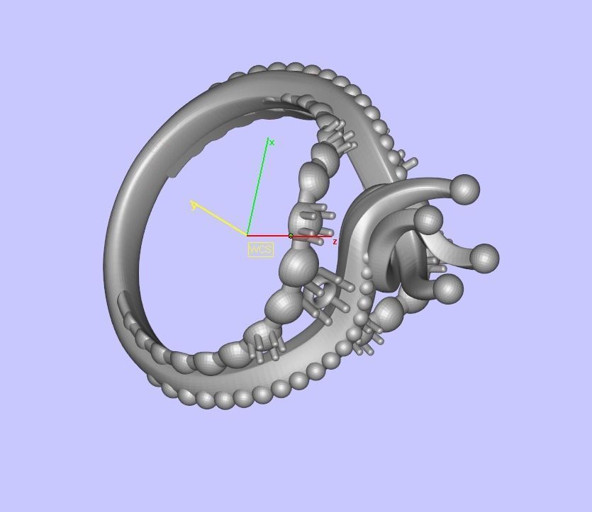 JEWELRY ENGAGEMENT BEAD RING FOR DOWNLOAD AND PRINT- IC9-B 3D print model_11