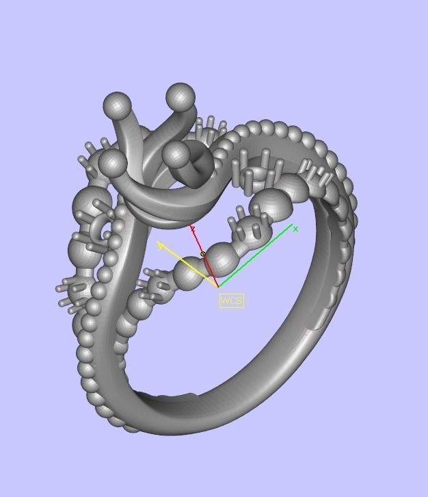 JEWELRY ENGAGEMENT BEAD RING FOR DOWNLOAD AND PRINT- IC9-B 3D print model_10