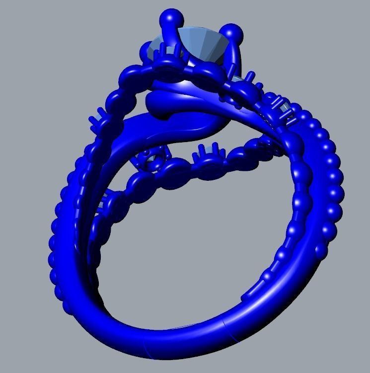 JEWELRY ENGAGEMENT BEAD RING FOR DOWNLOAD AND PRINT- IC9-B 3D print model_17