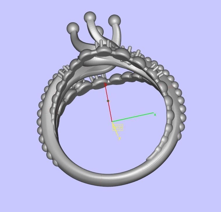 JEWELRY ENGAGEMENT BEAD RING FOR DOWNLOAD AND PRINT- IC9-B 3D print model_18