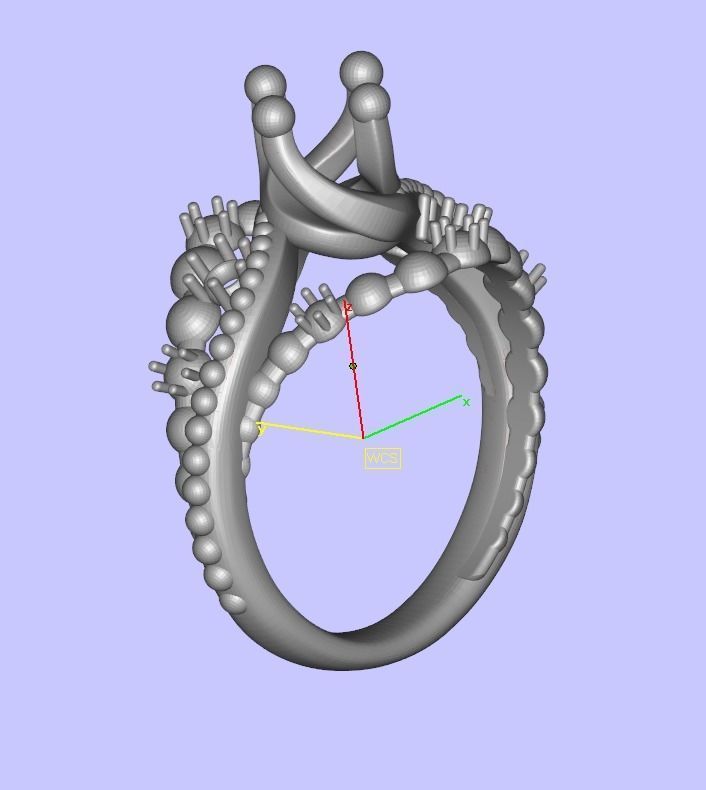 JEWELRY ENGAGEMENT BEAD RING FOR DOWNLOAD AND PRINT- IC9-B 3D print model_14