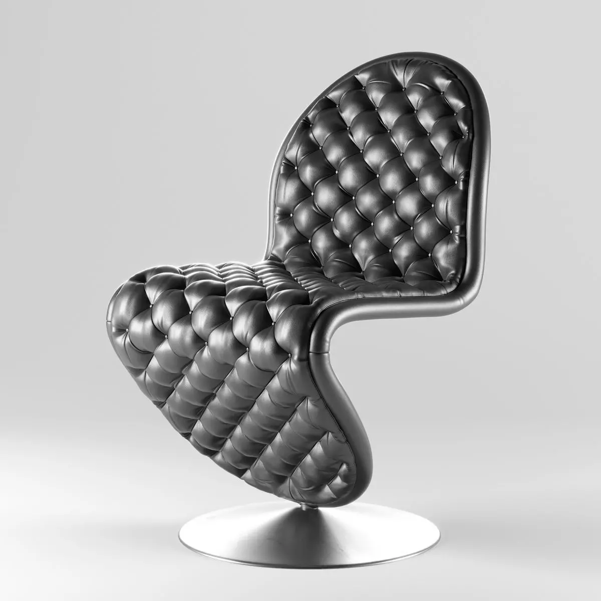 Verpan System 1-2-3 Dining Chair Deluxe 3D model