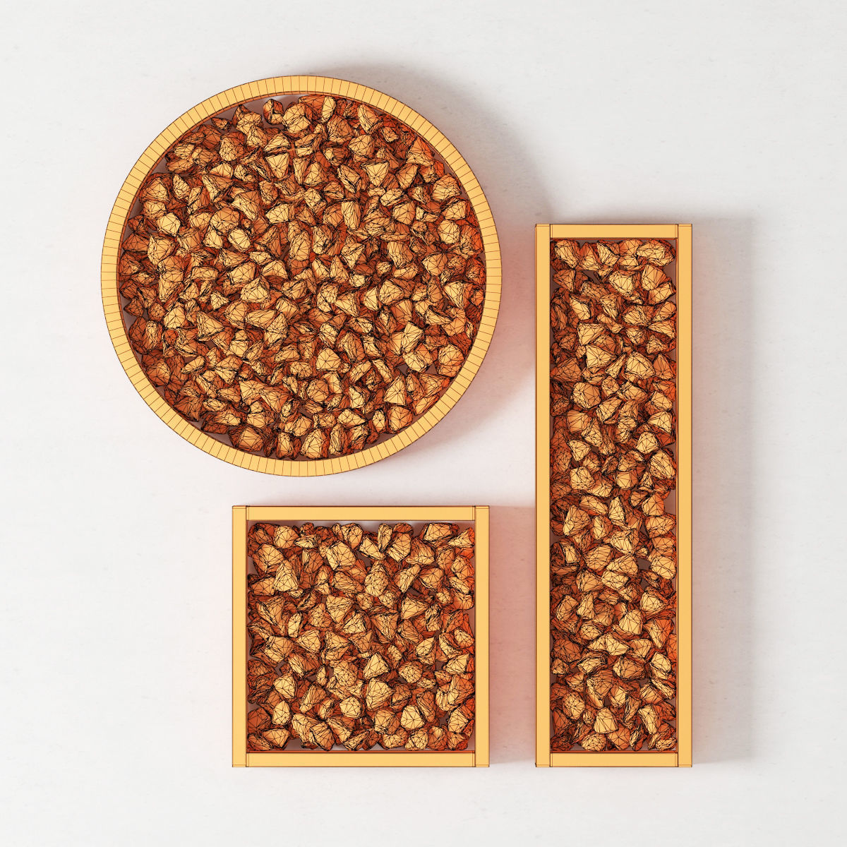 Panel rock stone decor 3D model_5