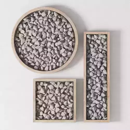 Panel rock stone decor