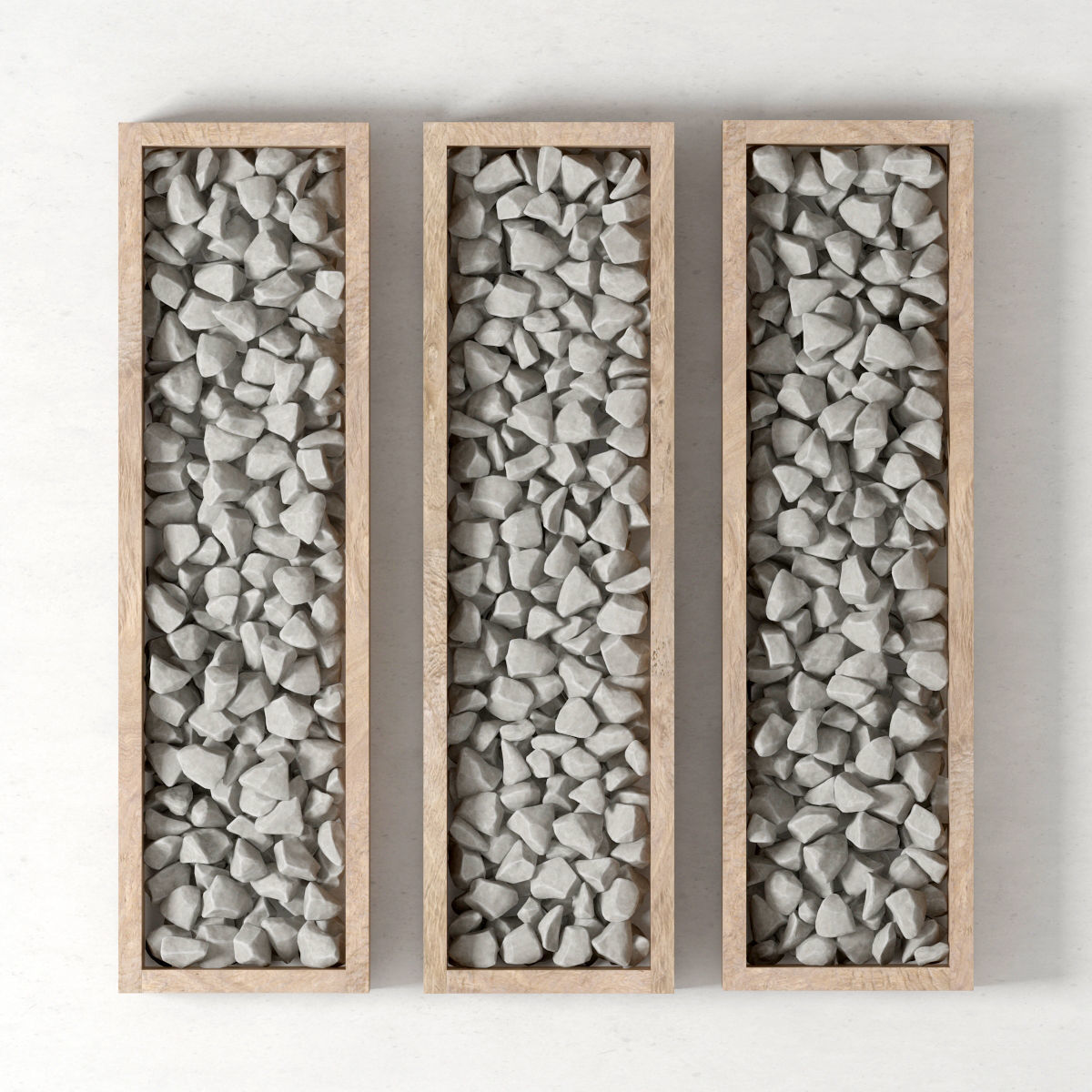 Panel rock stone decor 3D model_1