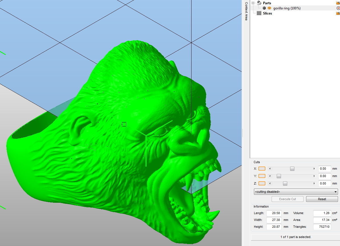 ring  head of a gorilla 3D print model_12