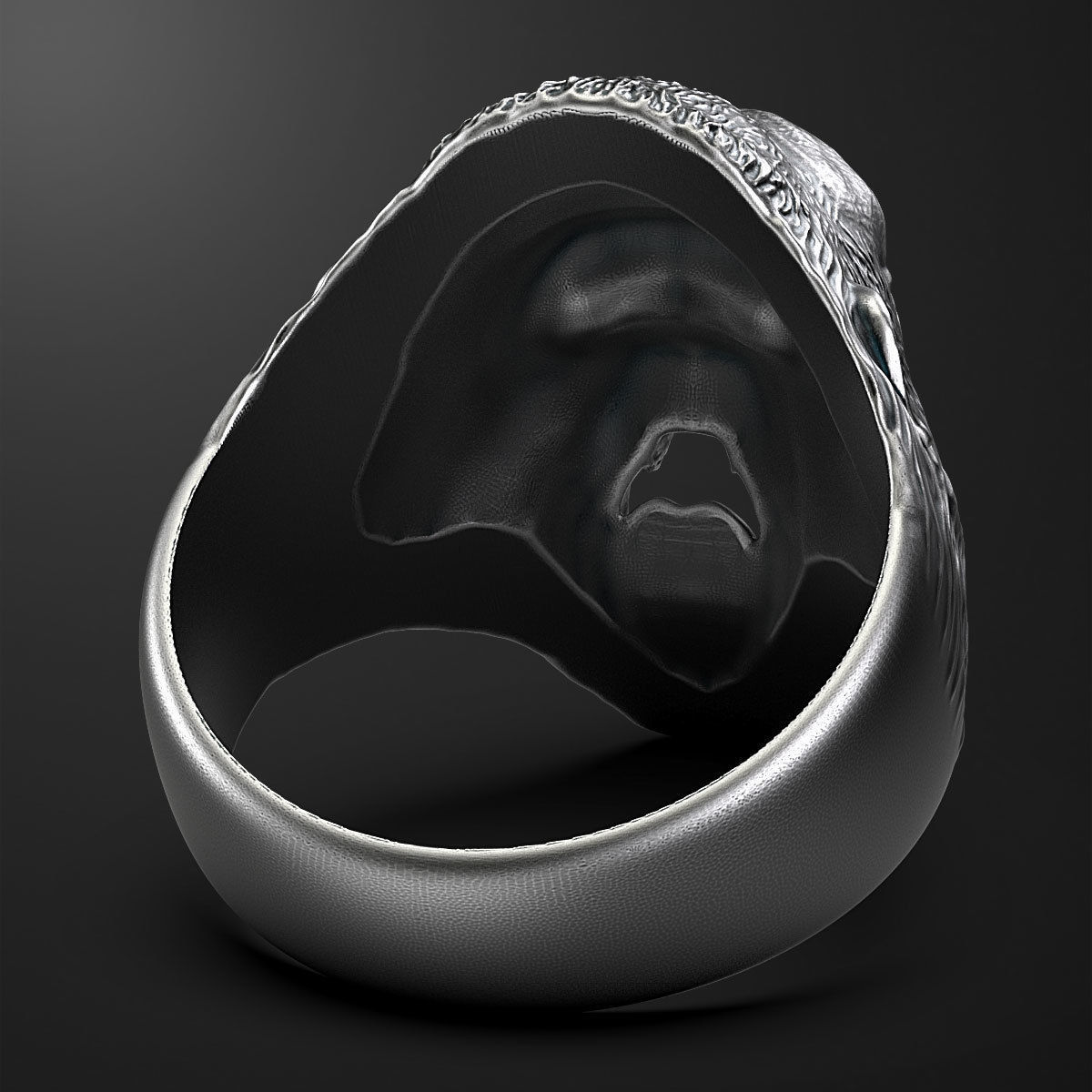 ring  head of a gorilla 3D print model_5