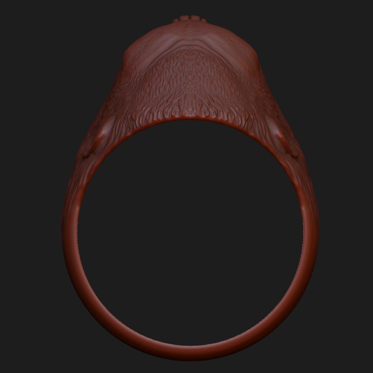 ring  head of a gorilla 3D print model_11