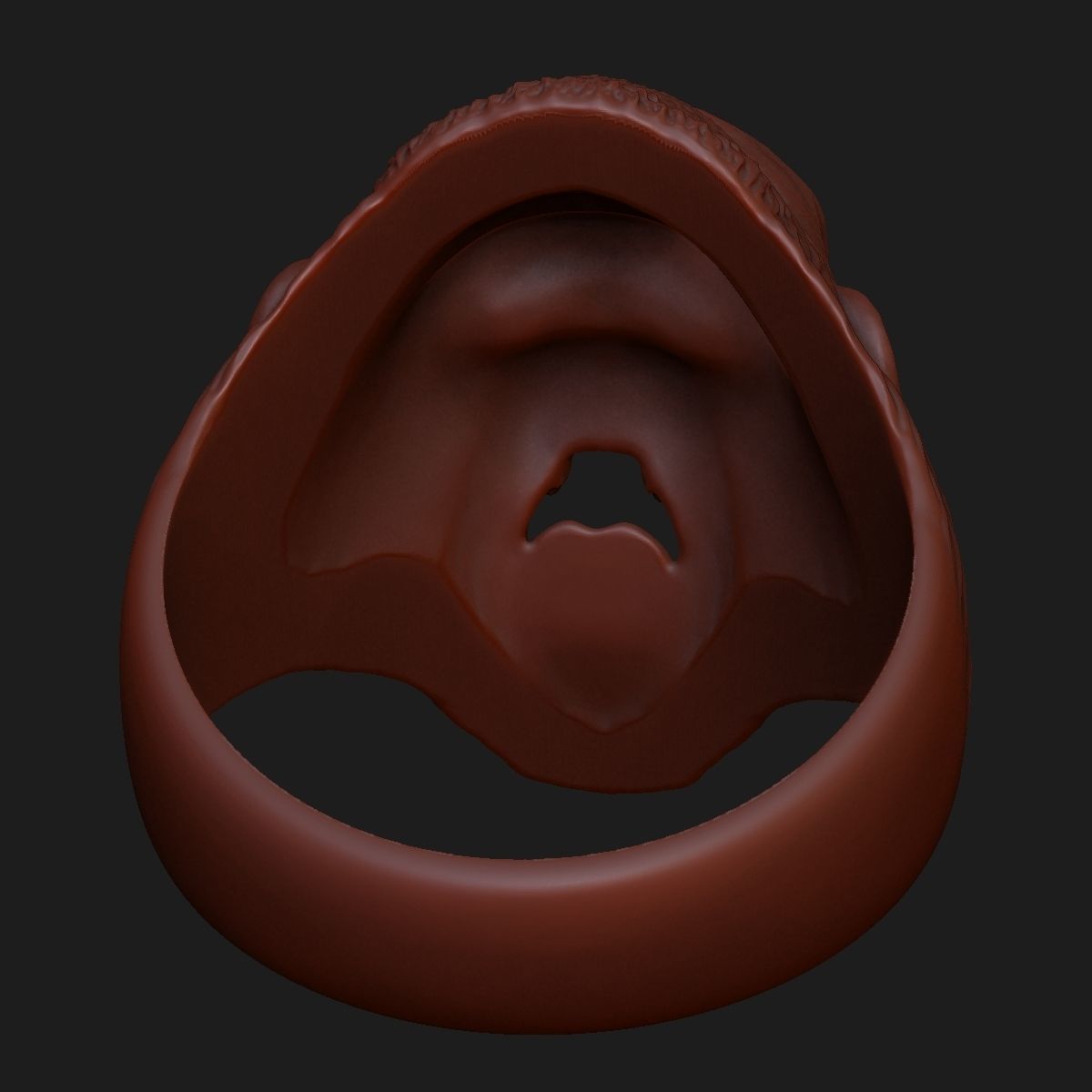 ring  head of a gorilla 3D print model_9