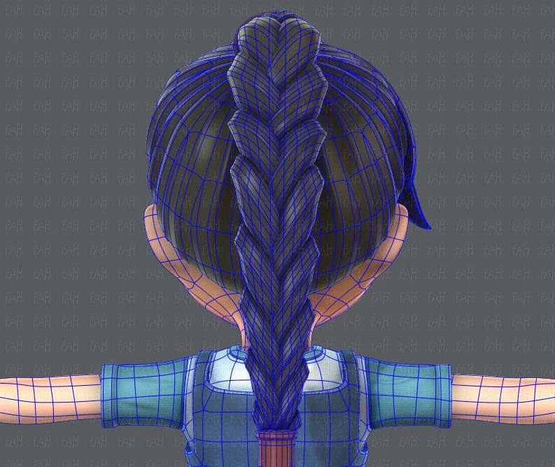 Girl 3D model V01 3D model_31