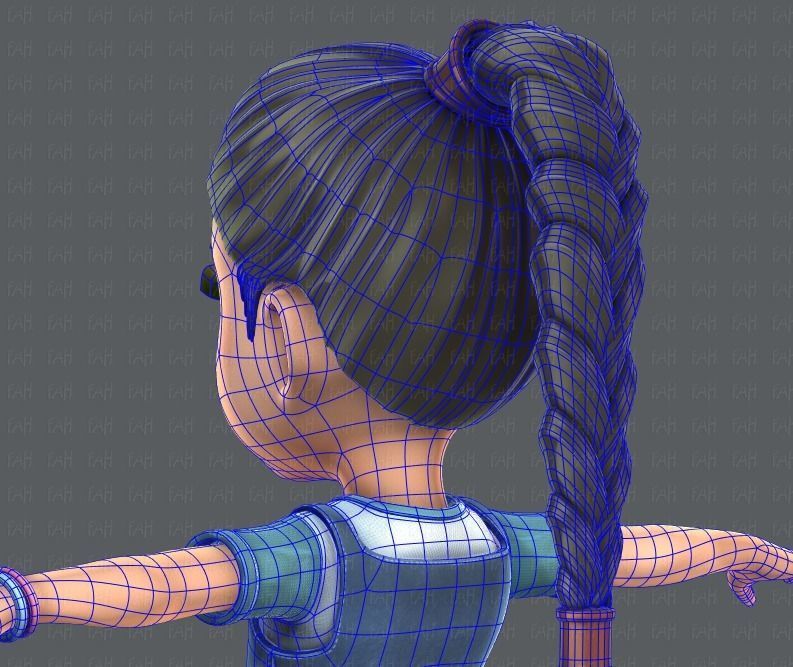 Girl 3D model V01 3D model_32