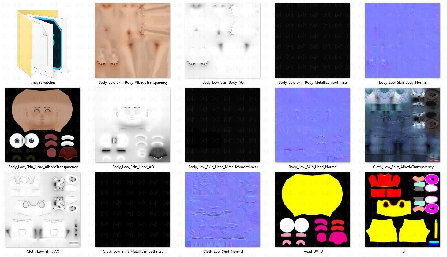 Girl 3D model V01 3D model_39