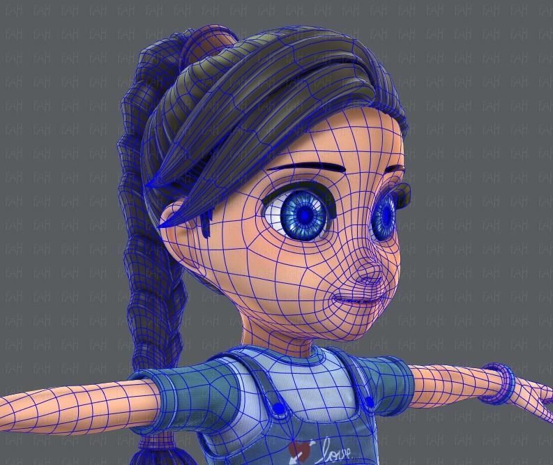 Girl 3D model V01 3D model_28