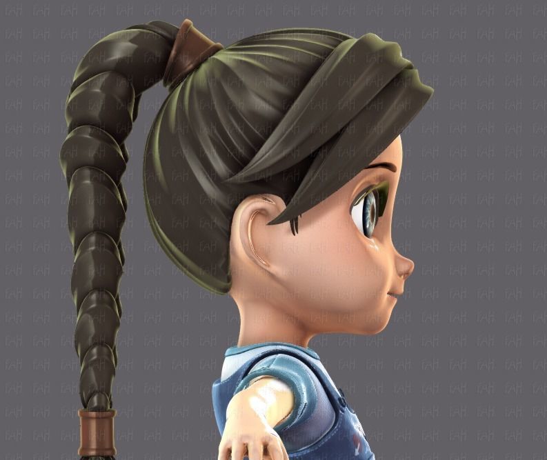 Girl 3D model V01 3D model_13