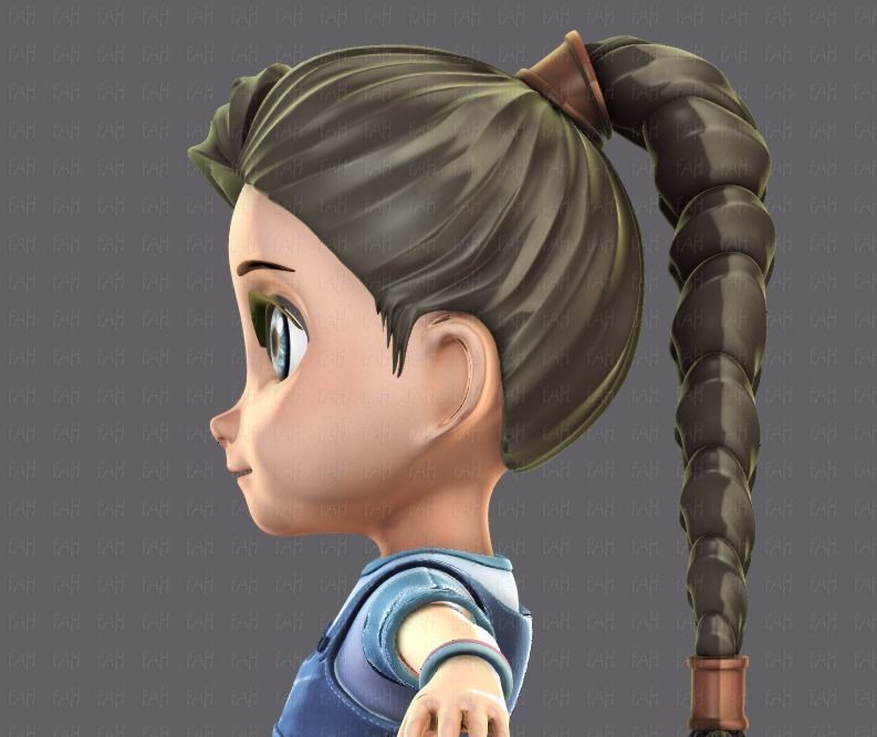 Girl 3D model V01 3D model_17