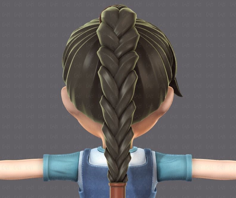 Girl 3D model V01 3D model_15