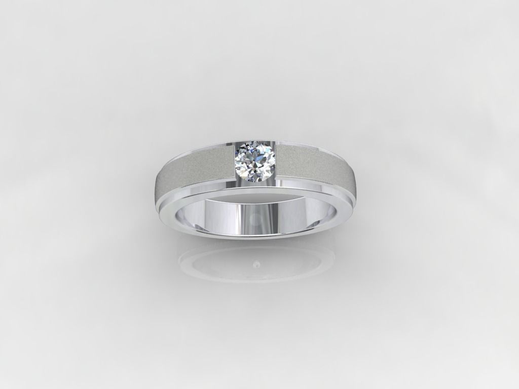 Engagement ring - CC150-BL 3D print model_1