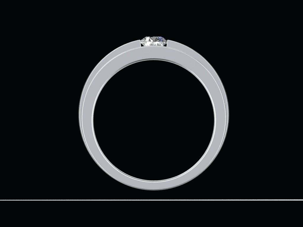 Engagement ring - CC150-BL 3D print model_4