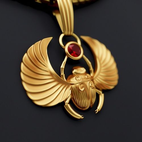 Scarab Pendant 3D print model