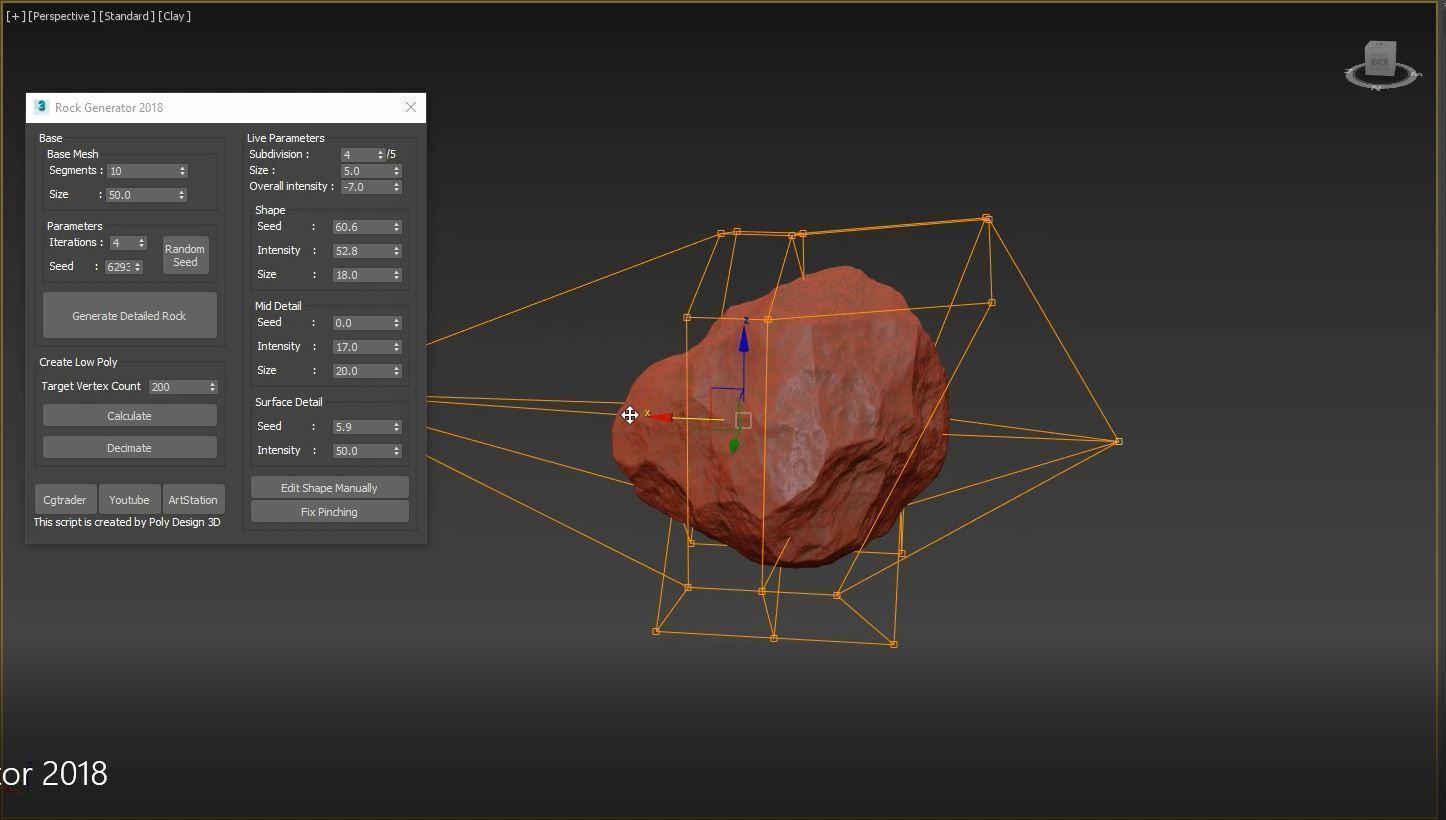Rock Generator v2 2018 3D model_7
