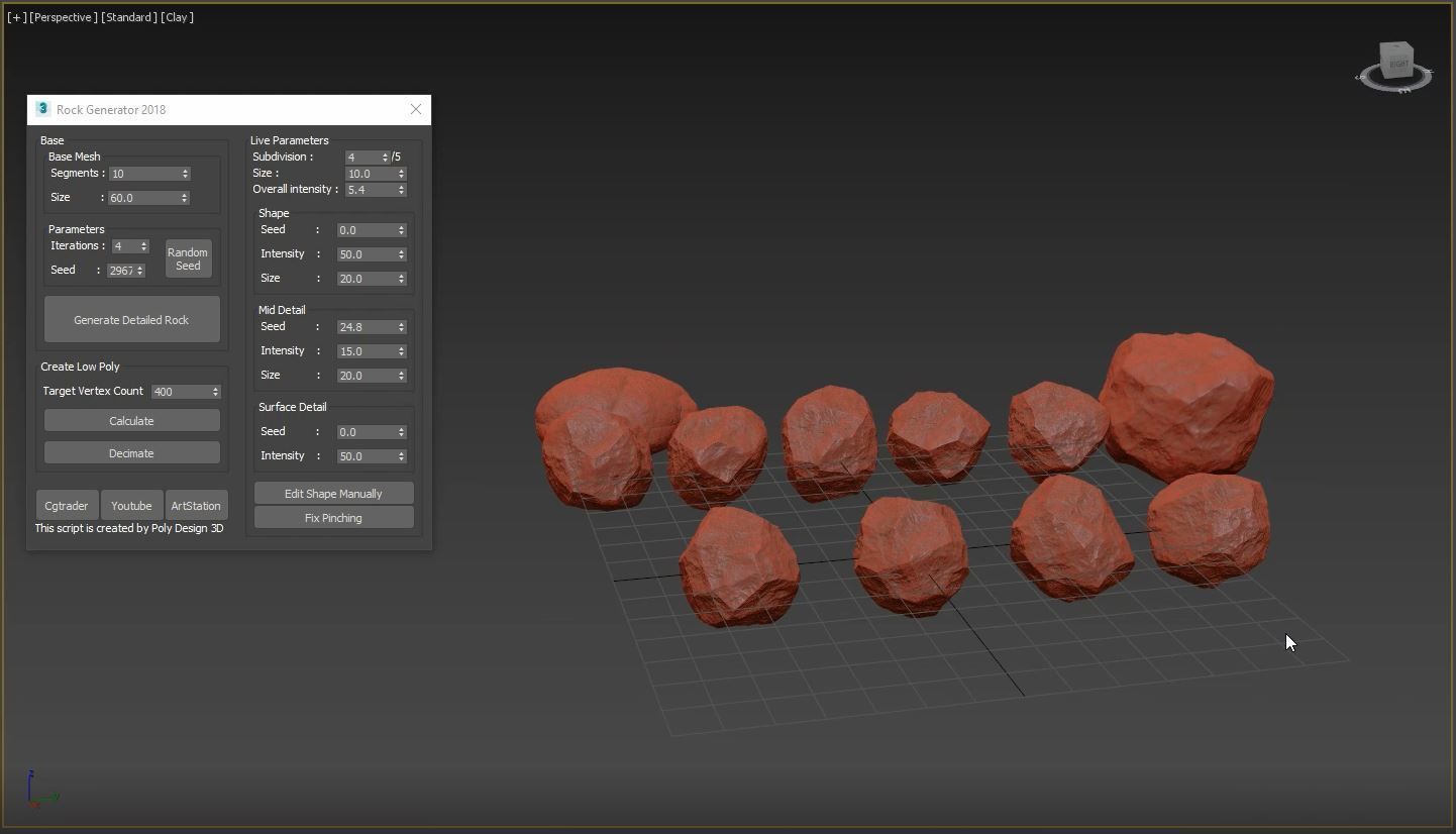 Rock Generator v2 2018 3D model_10