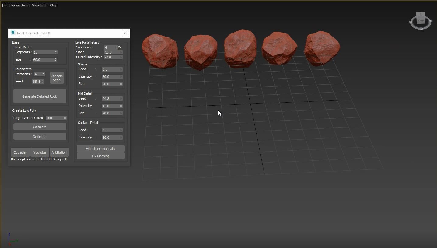 Rock Generator v2 2018 3D model_11