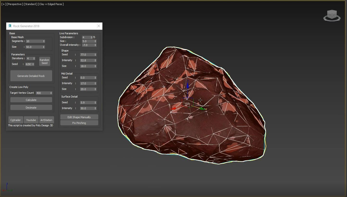 Rock Generator v2 2018 3D model_8