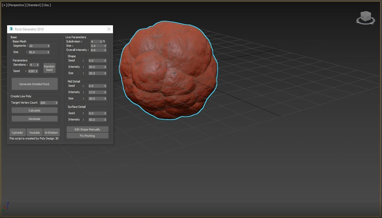 Rock Generator v2 2018 3D model_4