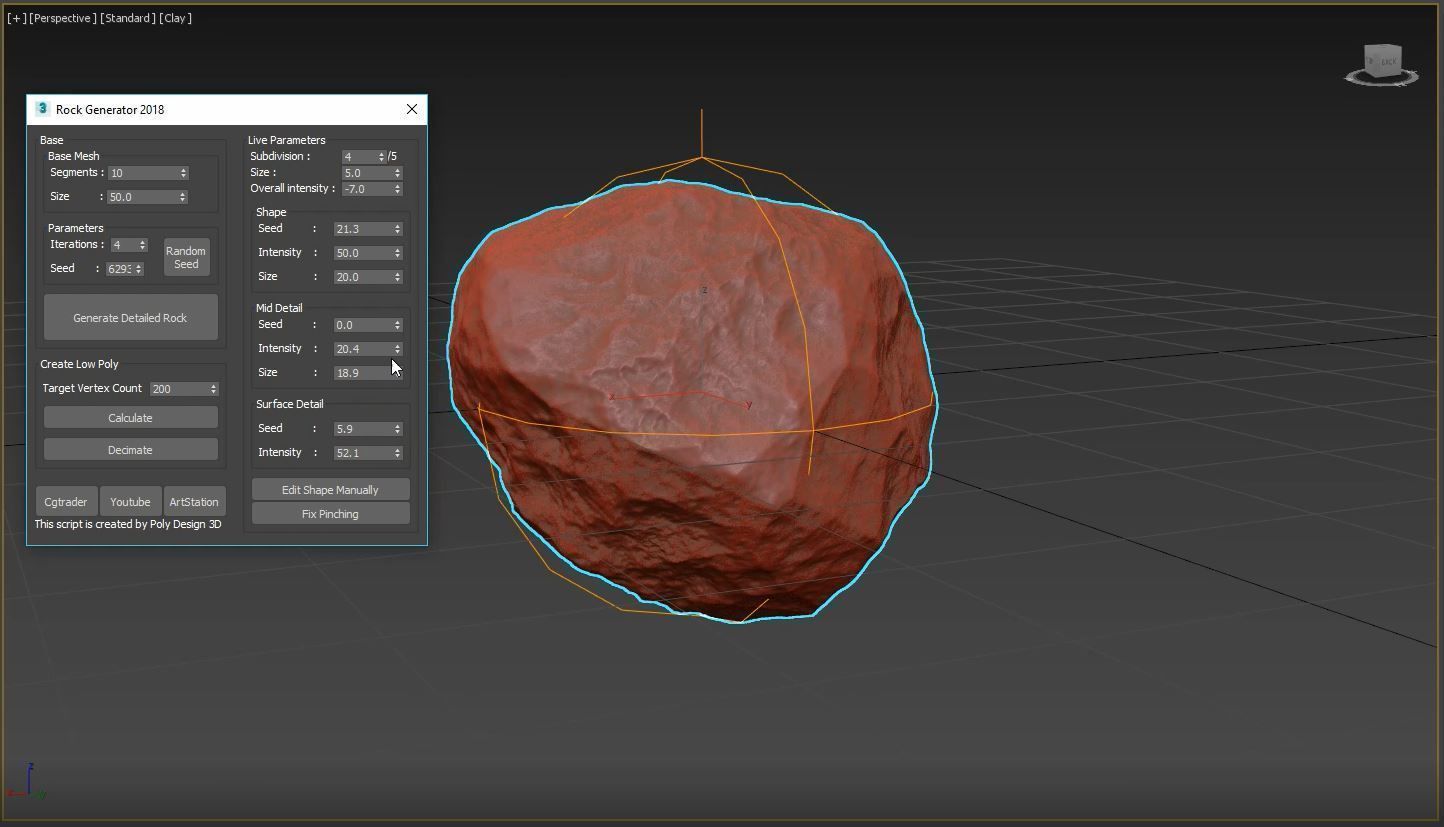 Rock Generator v2 2018 3D model_5
