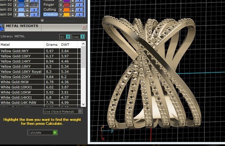 Ring Bliu 3D print model_8