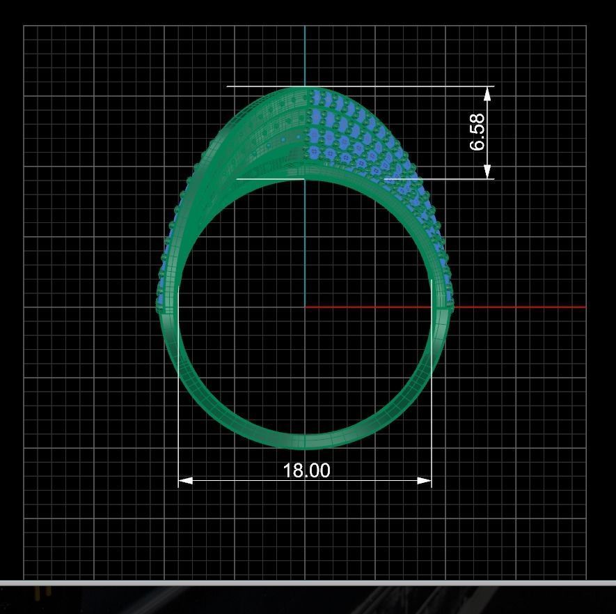Ring Bliu 3D print model_7