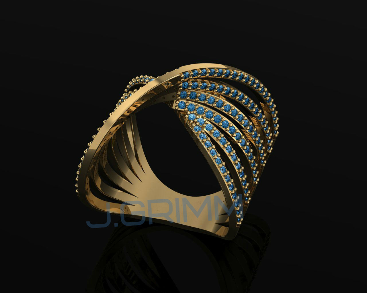 Ring Bliu 3D print model_1