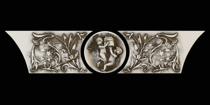 Pattern decorative wall plaque 3D print model