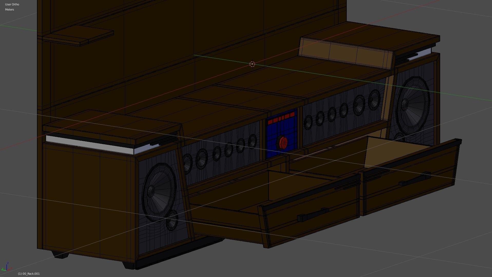 Rack Modern Free 3D model_29