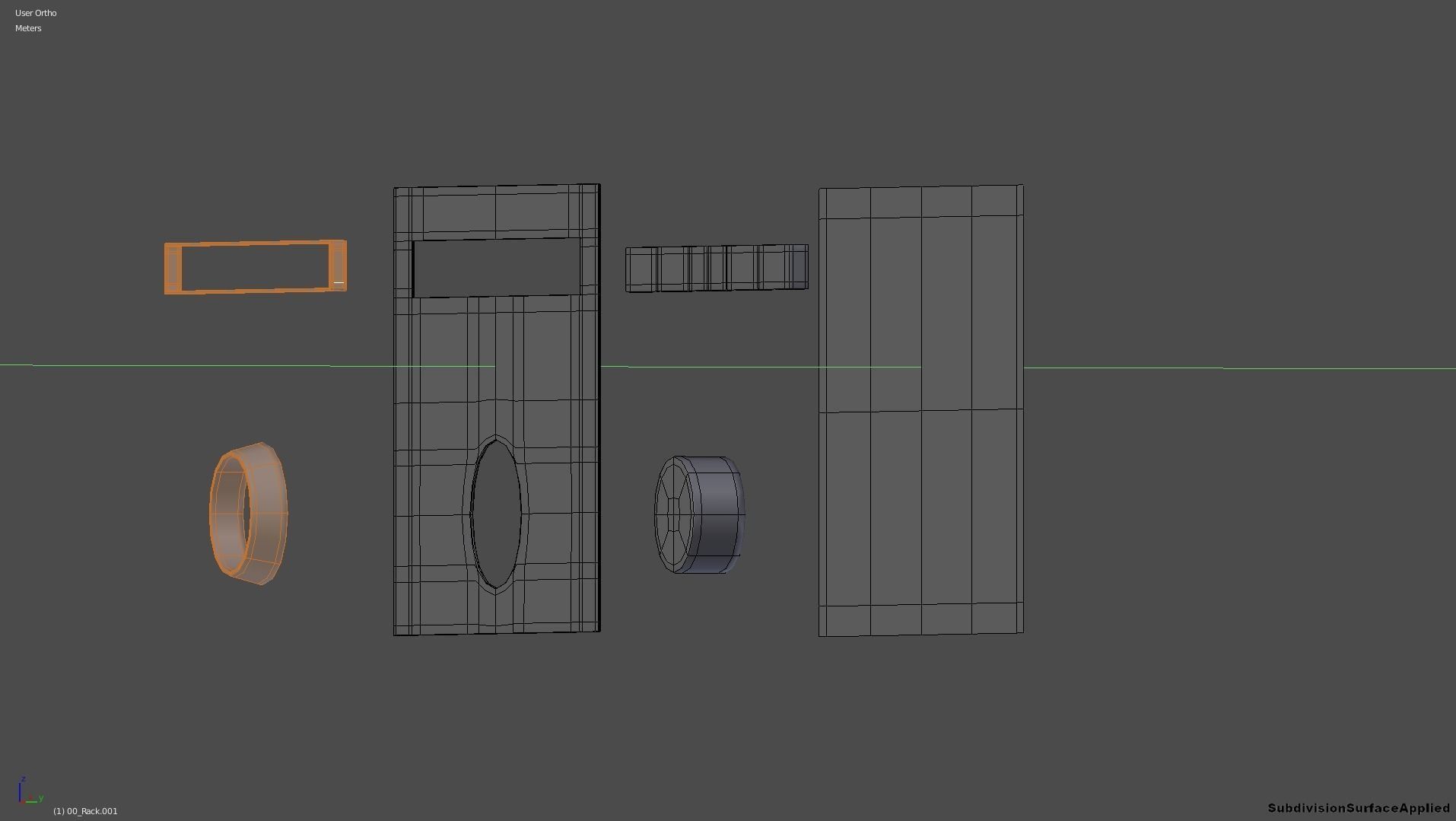 Rack Modern Free 3D model_22