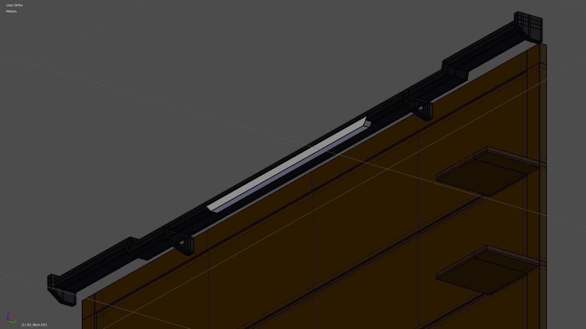 Rack Modern Free 3D model_33