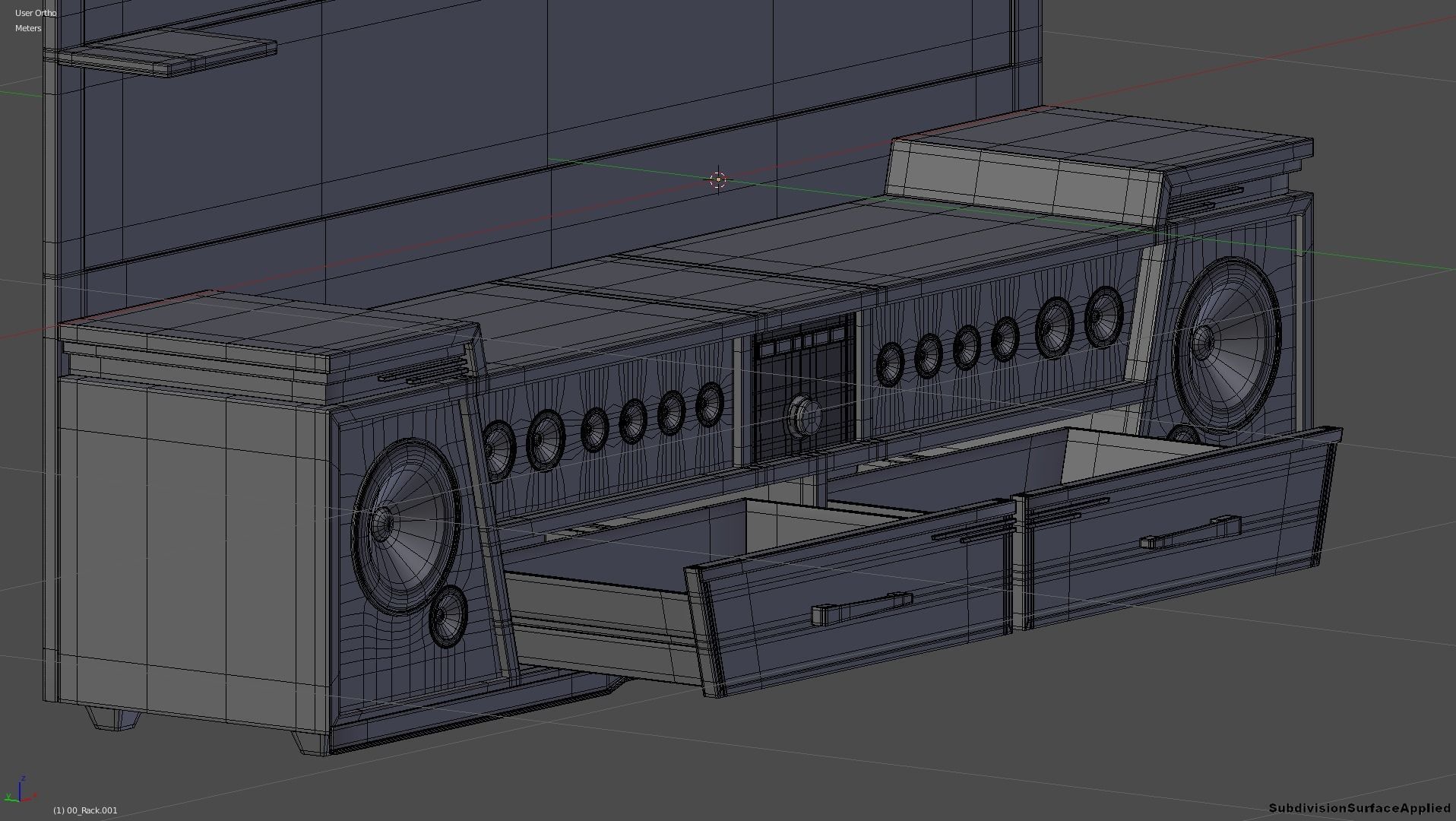 Rack Modern Free 3D model_14